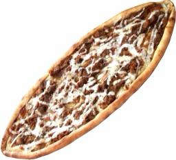 kuşbaşılı kaşarlı pide